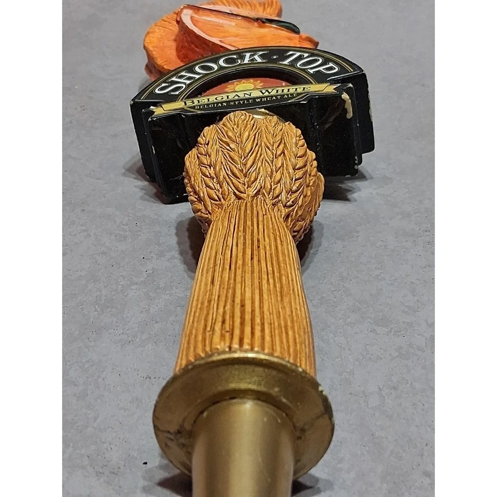 SHOCK TOP BELGIAN WHITE BAR DRAFT BEER TAP HANDLE 11